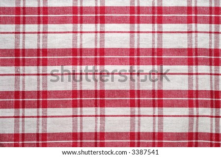 Red and white tablecloth pattern (3)