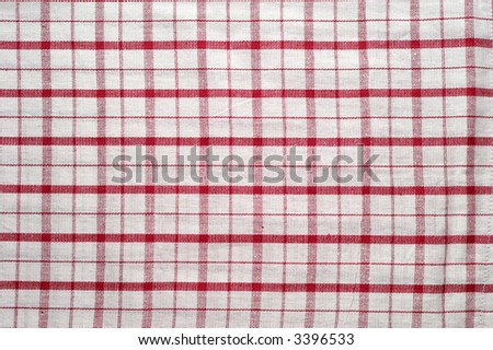 Red and white tablecloth pattern (2)