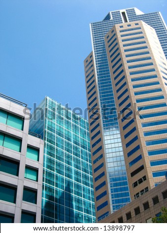 Tall City Buildings Stock Photo 13898797 : Shutterstock