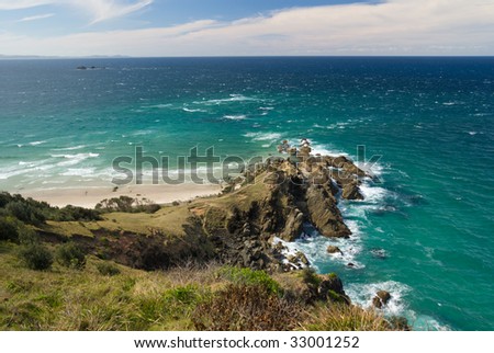 Easternmost point of Australian mainland, at Byron Bay, east coast New South Wales