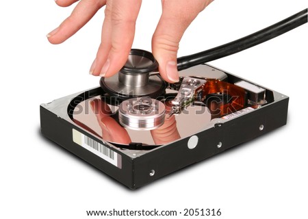 Hard drive getting physical exam