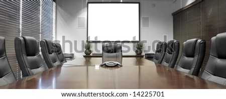 Empty Corporate Conference Room