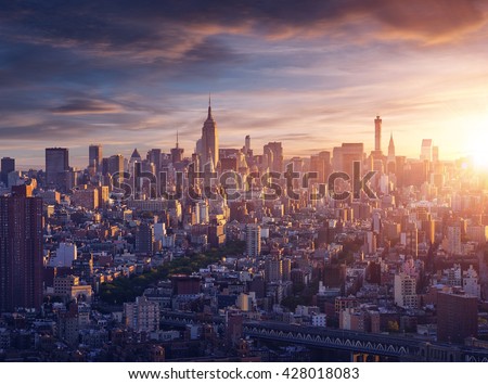 New York city before sunrise