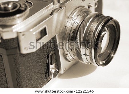 Vintage film photo camera