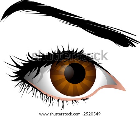 Human being eye, beautiful eye of female