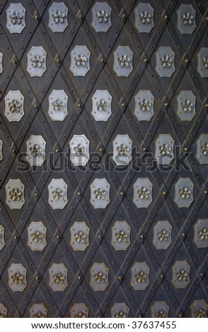 door on castle - background, abstraction, texture - detail