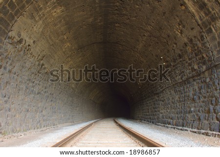 Fine railroad tunnel of the Circum-Baikal Road