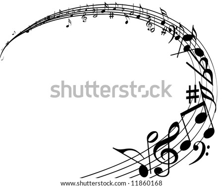 musical notes background. musical notes background