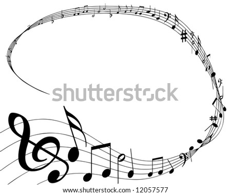 musical notes background. musical notes background