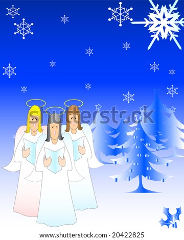 images of angels singing. Douglas fir singing christmas