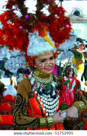 MANILA, PHILIPPINES 24:Aliwan Festival, a yearly parade that features the cultural festivals that could be found in the country, this year\'s main event was held on April 24, 2010 Manila, Philippines.