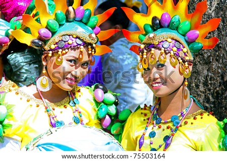 MANILA, PHILIPPINES - APRIL 16: Aliwan Festival, a yearly parade that features the cultural festivals that could be found in the country, this year\'s parade was held on April 16, 2011 Manila, Philippines.