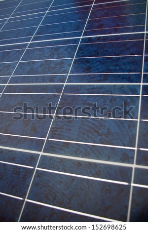 Solar panel close up detail