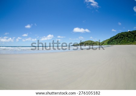 Gorgeous wild beach at Ilha do Mel in Brazil