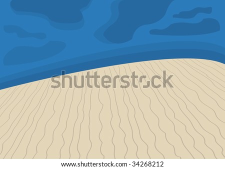 Desert Night Landscape