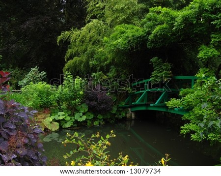 The garden of the famous painter Claude Monet, where he painted