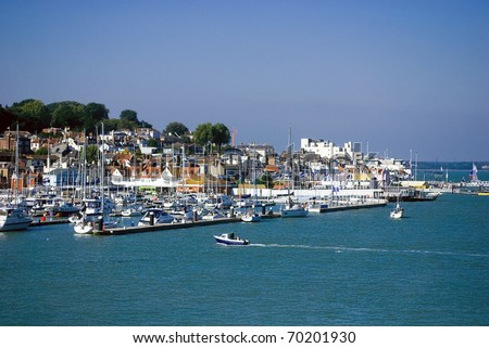 View of the Harbour at Cowes, Isle of wight