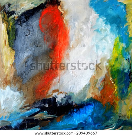 Very Nice pure Original abstract Painting On wood