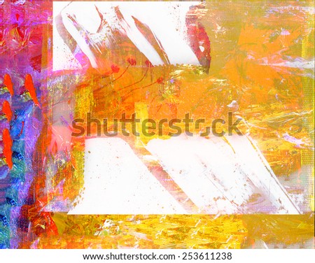 Beautiful Image of a Original Abstract Oil On Canvas