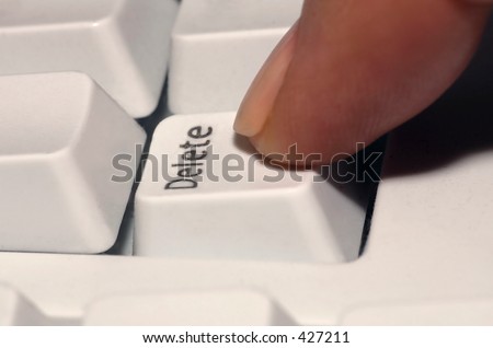 White Delete Key