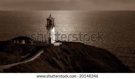 Beautiful Image of a Lighthouse On Kauai, Hawaii