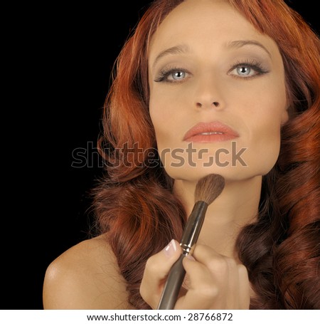model makeup. glamour model makeup. stock