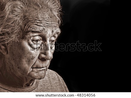 Emotional Image Of an Older man suffering depression