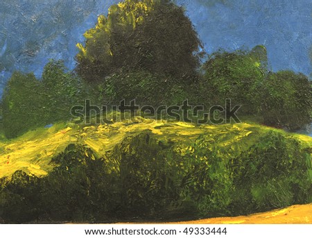 Abstract Landscape Canvas