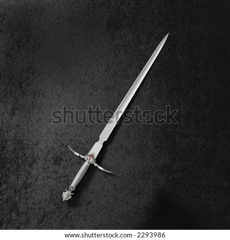 Gladiator Sword on Black Background
