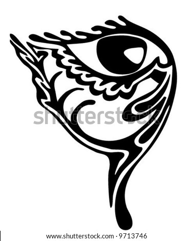 eye tattoo. eye tattoo. stock vector : eye tattoo