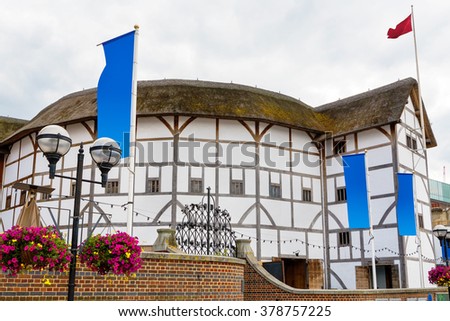 The Shakespeare Globe Theatre in London. England, UK