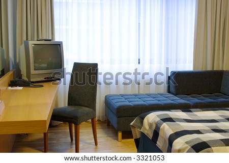 Single room in hotel. Helsinki, Finland