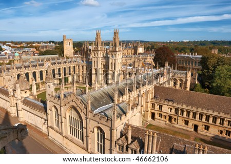 All Souls College, Oxford University. Oxford, UK