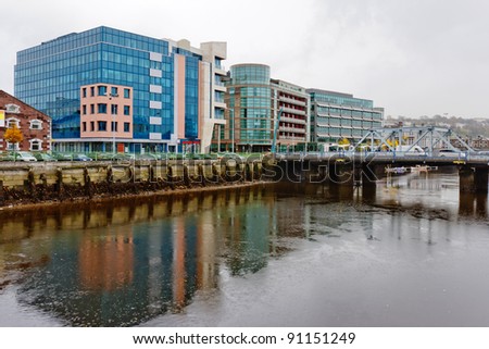 View of Cork. Lapp\'s Quay and River Lee. Republic of Ireland