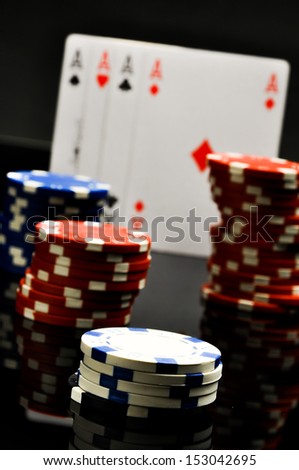 Dark roulette, casino theme with gambling stuff