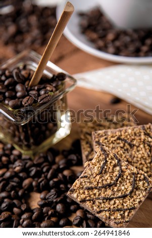 Natural coffee, home concept, natural food