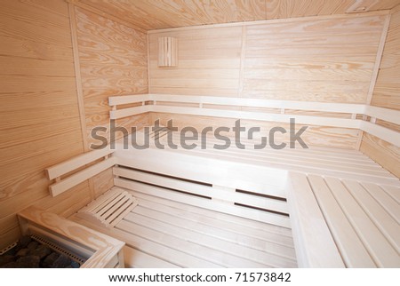 Big wood sauna, alternative medicine