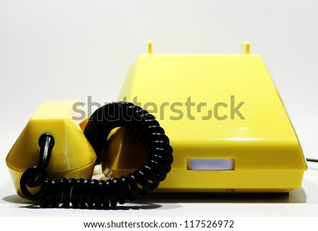 old style phone, for one-way communication