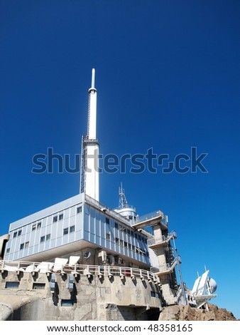PIc du midi observatory in the French Pyrenees mountains