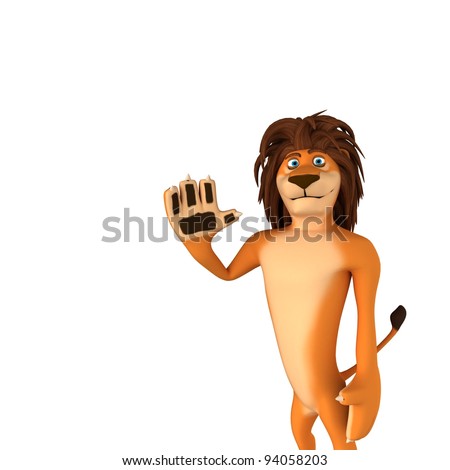 Cartoon Lion Paw