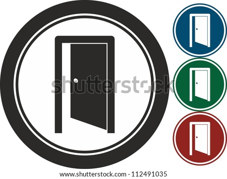 Door vector icon Door vector icon