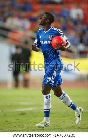 BANGKOK,THAILAND-JULY17: Ramires of Chelsea in action during the international friendly match Chelsea FC and Singha Thailand All-Star XI at the Rajamangala Stadium on July17, 2013 in Thailand.