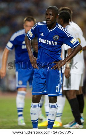 BANGKOK,THAILAND-JULY 17:	Ramires of Chelsea in action during the international friendly match Chelsea FC and Singha Thailand All-Star at the Rajamangala Stadium on July17,2013 inThailand.