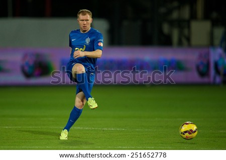 BANGKOK, THAILAND - DECEMBER 05: Paul Scholes of Team Cannavaro in action during the Global Legends Series match, at the SCG Stadium on December 5, 2014 in Bangkok, Thailand.