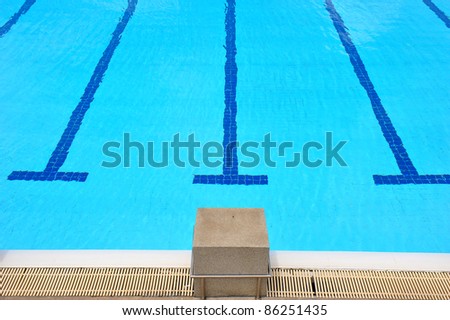 Outdoor swimming pool  lane