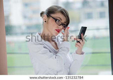 Girl talking by mobil phone