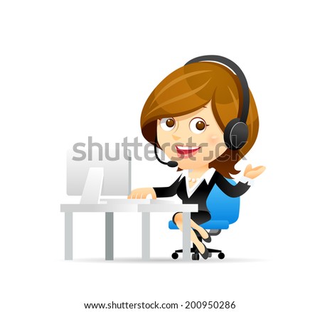 Customer service businesswoman Customer service businesswoman