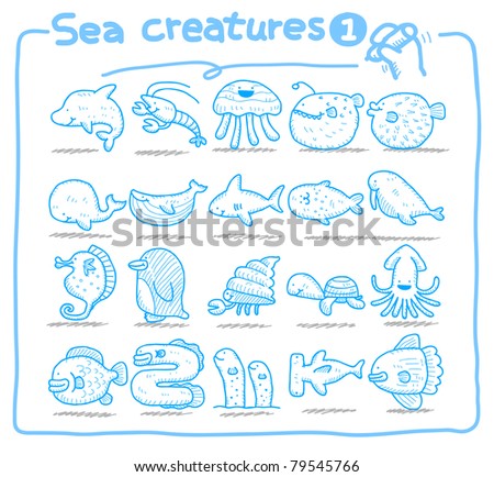 Drawn Sea Monsters