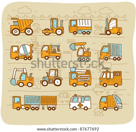 Mocha Series | \
\
cars,transportation,  automobile, work machine icon set