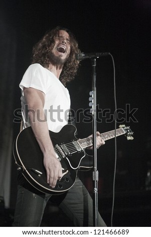 LOS ANGELES, CA - NOVEMBER 27: Soundgarden sells out the Henry Fonda Theatre on November 27, 2012 in Los Angeles, California.